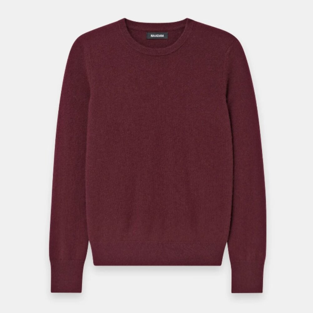 NAADAM The Original 100% Cashmere Sweater - XXS in Merlot